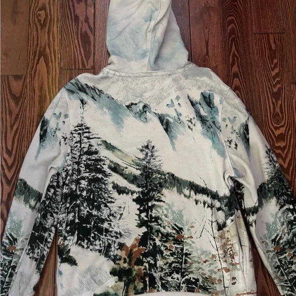 Tommy Hilfiger Landscape Graphic Print Hoodie - Picture 3 of 4